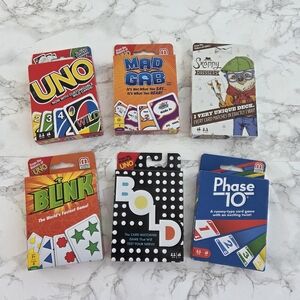 Bundle UNO Cards Game with Customizable Wild Cards Game For All Ages